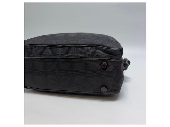 Borsa Tote 2WAY Chanel Nera in Jacquard di Nylon Nero - vista 16