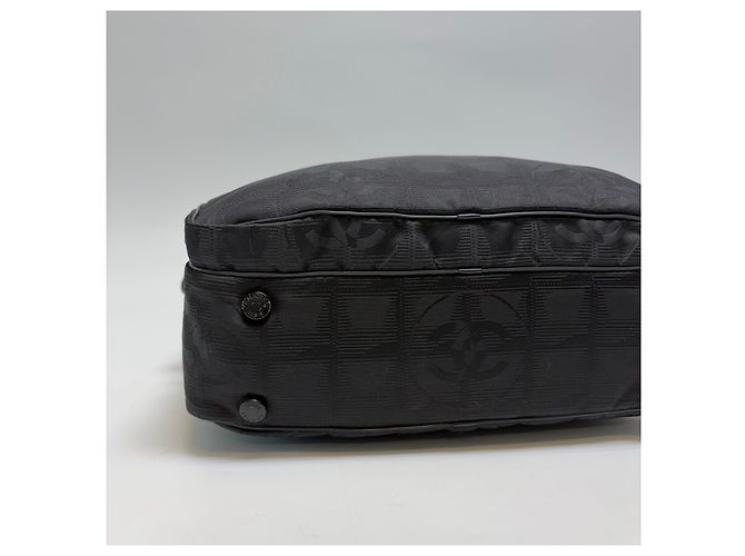 Borsa Tote 2WAY Chanel Nera in Jacquard di Nylon Nero - vista 17