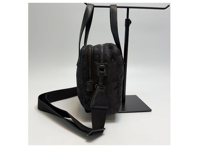 Borsa Tote 2WAY Chanel Nera in Jacquard di Nylon Nero - vista 7