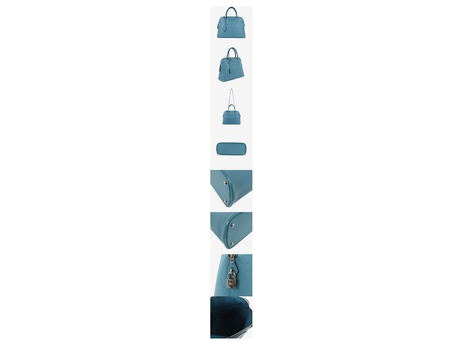 Hermès Bolide Blue Jean Silver Stamp Blau - Ansicht 2