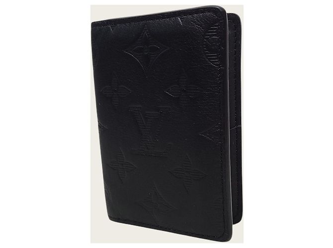 Louis Vuitton Black Monogram Shadow Pocket Organizer Card Holder - view 2