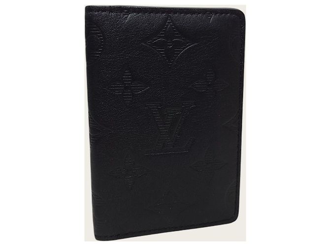 Louis Vuitton Black Monogram Shadow Pocket Organizer Card Holder - view 3