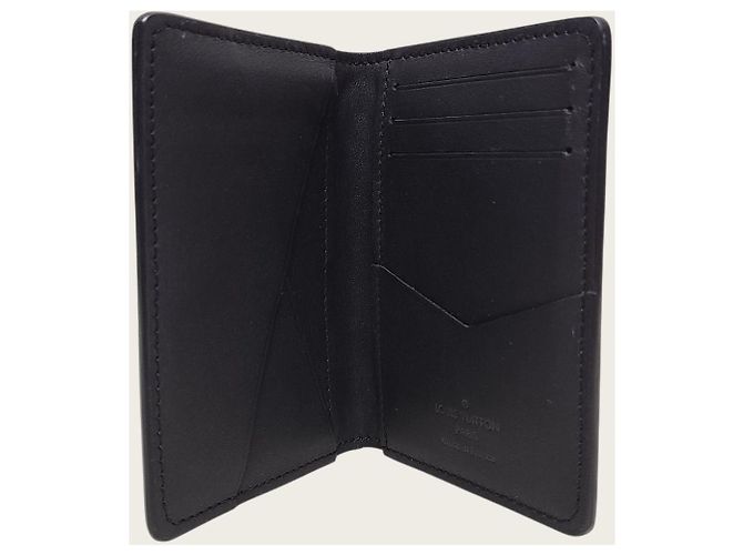 Louis Vuitton Black Monogram Shadow Pocket Organizer Card Holder - view 4