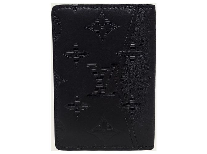 Louis Vuitton Black Monogram Shadow Pocket Organizer Card Holder - view 5