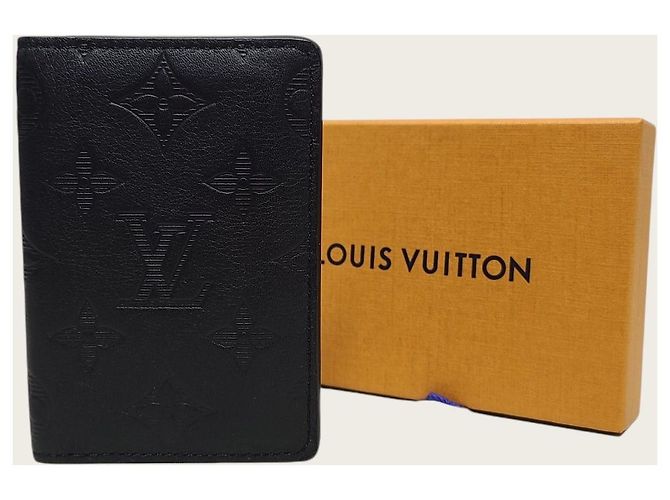 Louis Vuitton Black Monogram Shadow Pocket Organizer Card Holder - view 6