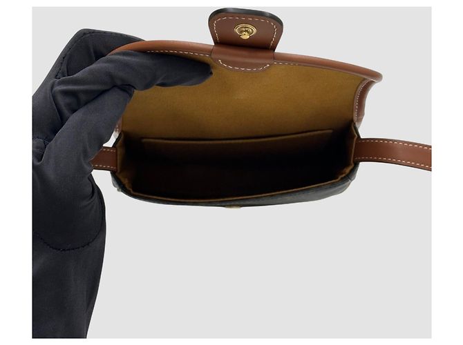 Céline Borsa a tracolla Triomphe Mini Versace Marrone - vista 6