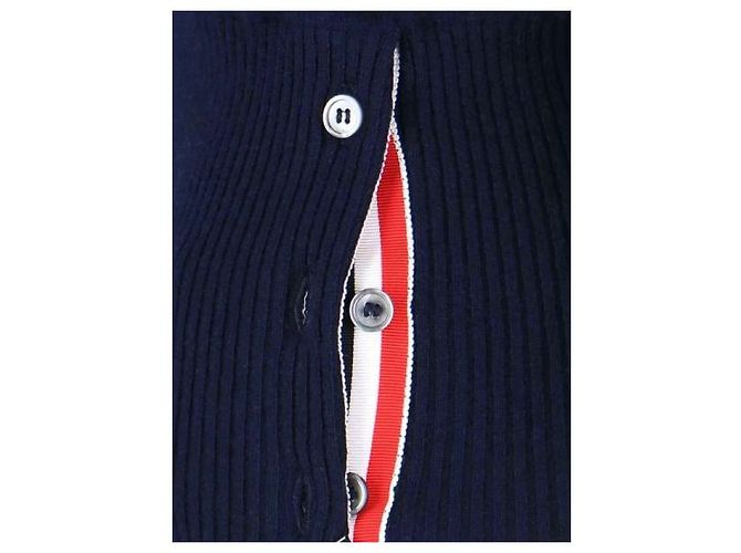 Thom Browne Klassischer Kaschmir-Strickpullover Blau - Ansicht 7