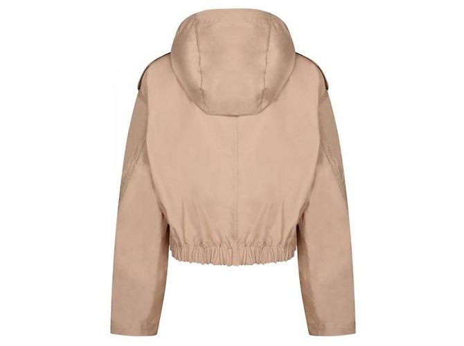 Moncler Giacca Carex con cappuccio in popeline di misto cotone Marrone - vista 4