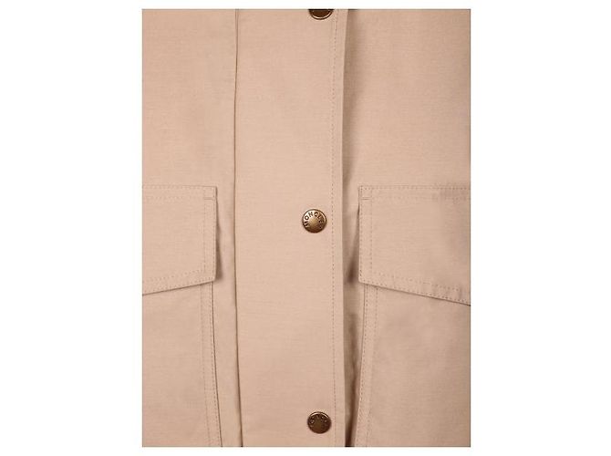 Moncler Giacca Carex con cappuccio in popeline di misto cotone Marrone - vista 5