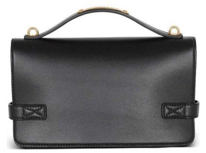 Borsa Balmain B-Buzz 24 in pelle nera Nero - vista 4