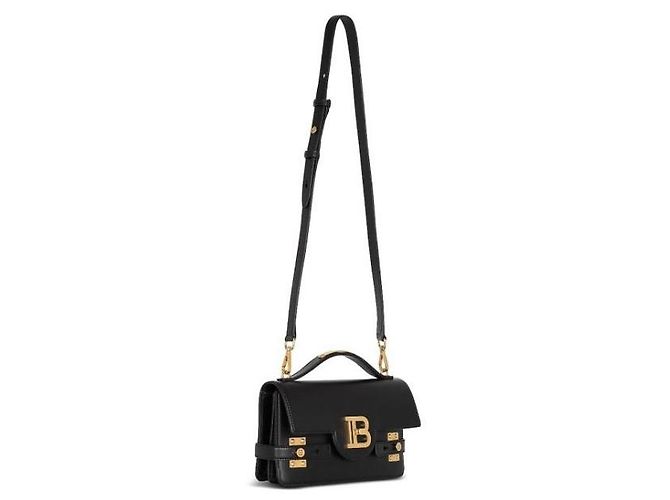 Borsa Balmain B-Buzz 24 in pelle nera Nero - vista 5