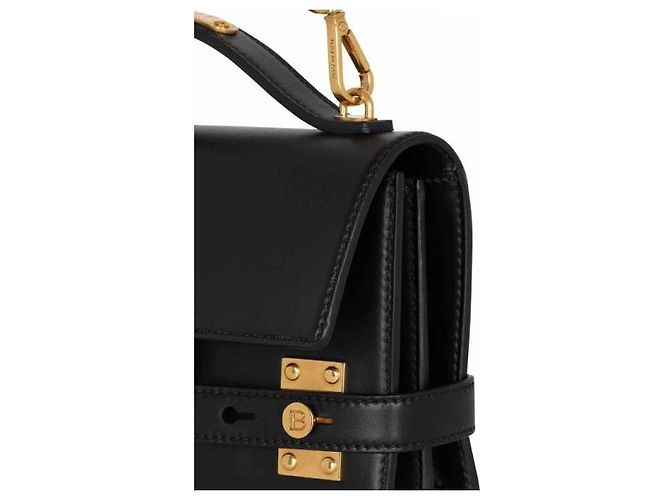Borsa Balmain B-Buzz 24 in pelle nera Nero - vista 7