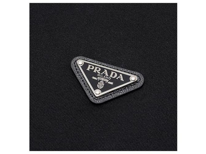 Prada Sweatshirt aus technischem Baumwollstoff Schwarz - Ansicht 6