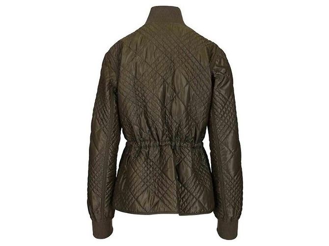 Burberry Micro Check Stitch Nylon Wakerley Jacket Green - view 4
