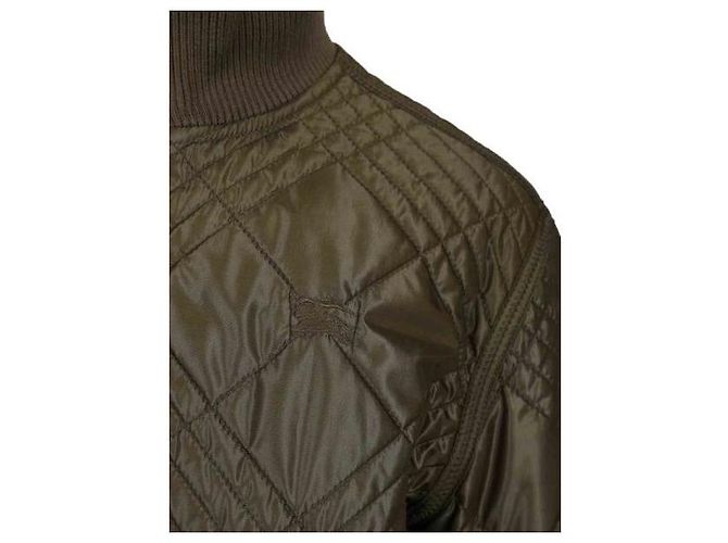 Burberry Micro Check Stitch Nylon Wakerley Jacket Green - view 6