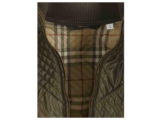 Burberry Micro Check Stitch Nylon Wakerley Jacket Green - view 8