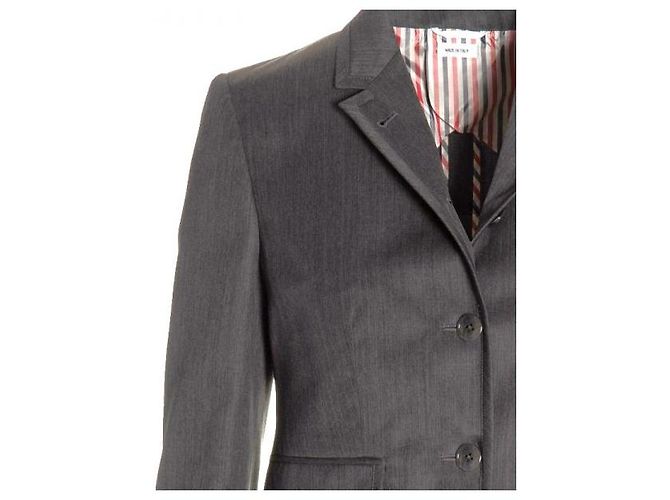 Thom Browne High Armhole Gabardine Wool Jacket - view 5