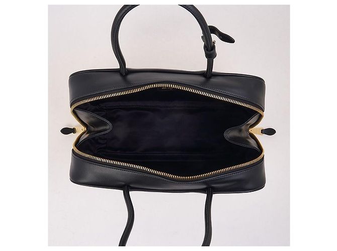 Miu Miu Borsa Tote Grande in Pelle con Fiocco da Donna (MON) Nero - vista 10