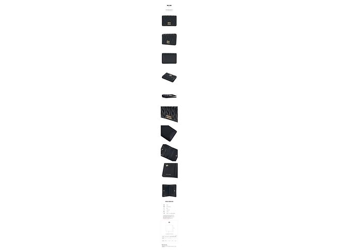 Miu Miu Tarjetero Matelassé Negro - vista 11