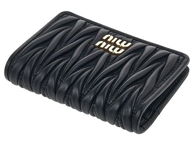Miu Miu Tarjetero Matelassé Negro - vista 4