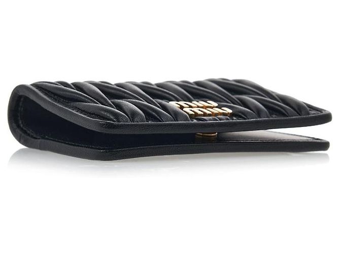 Miu Miu Tarjetero Matelassé Negro - vista 5
