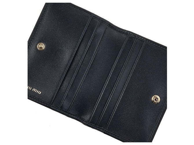 Miu Miu Tarjetero Matelassé Negro - vista 8