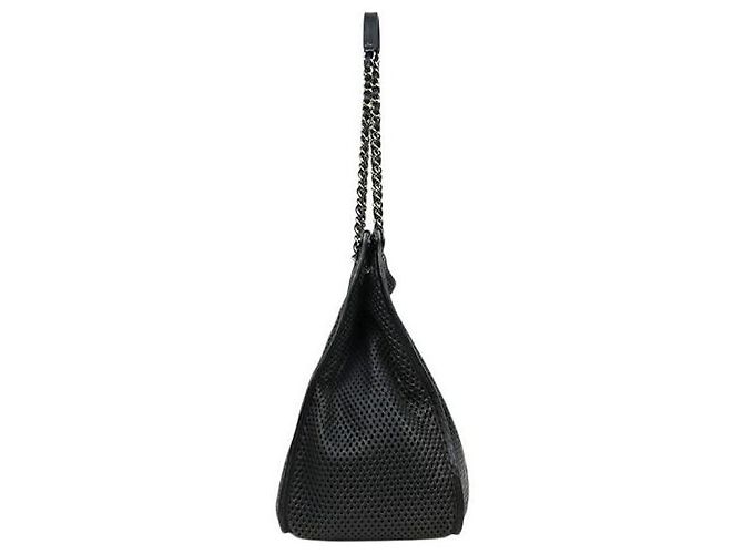 Chanel Borsa a tracolla CC traforata nera Nero - vista 2