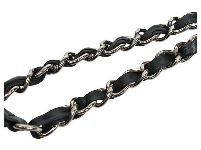 Chanel Borsa a tracolla CC traforata nera Nero - vista 9