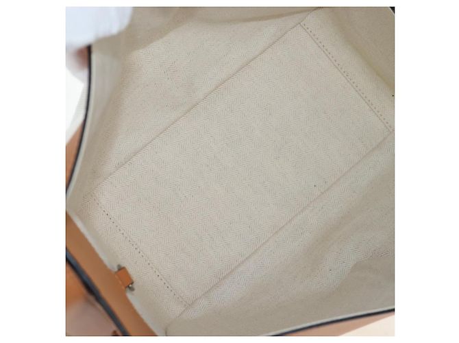 Loewe Ken Price Hammock in pelle stampata e canvas Small Beige - vista 5