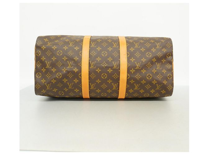 Louis Vuitton Brown Boston Monogram Keepall Bandoulière 50 Marrone - vista 3
