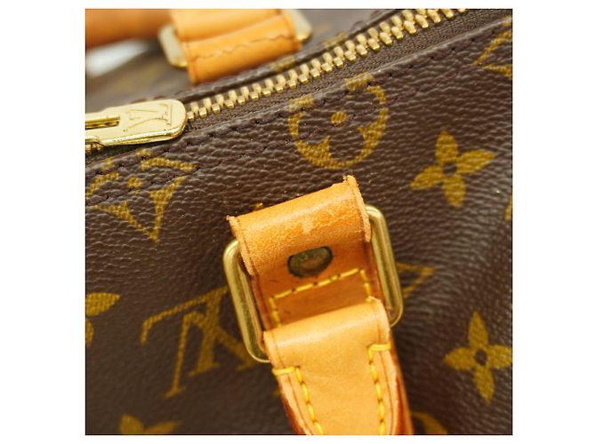 Louis Vuitton Brown Boston Monogram Keepall Bandoulière 50 Marrone - vista 7
