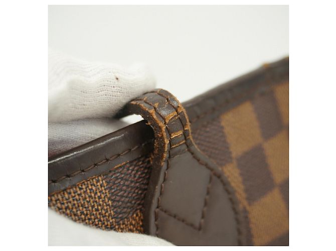 Borsa Tote Louis Vuitton Damier Neverfull MM N51105 Ebene Damier ebene - vista 8