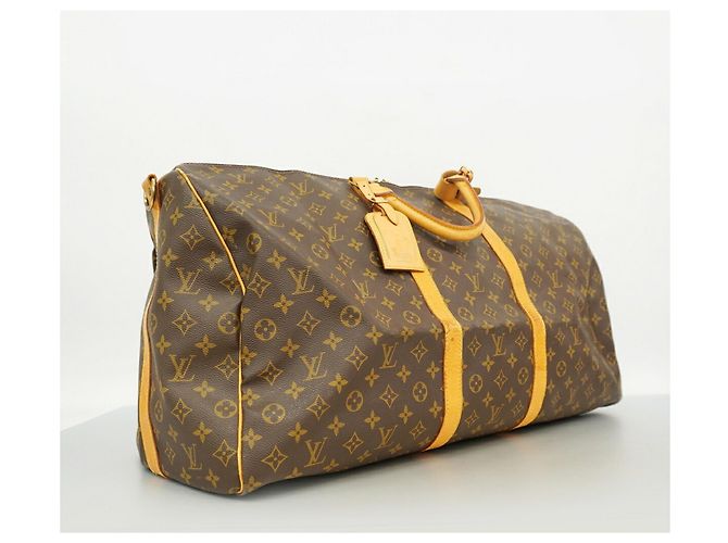 Louis Vuitton Boston Monogram Keepall Bandoulière 60 Marrone - vista 2
