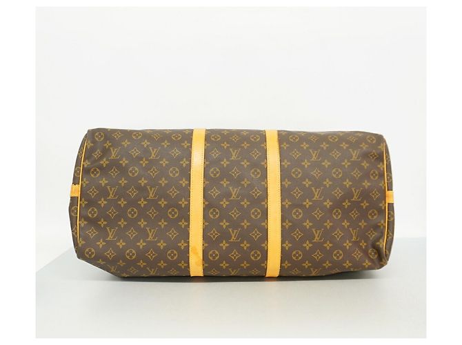 Louis Vuitton Boston Monogram Keepall Bandoulière 60 Marrone - vista 3