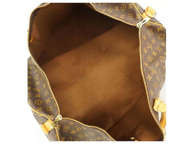 Louis Vuitton Boston Monogram Keepall Bandoulière 60 Marrone - vista 4