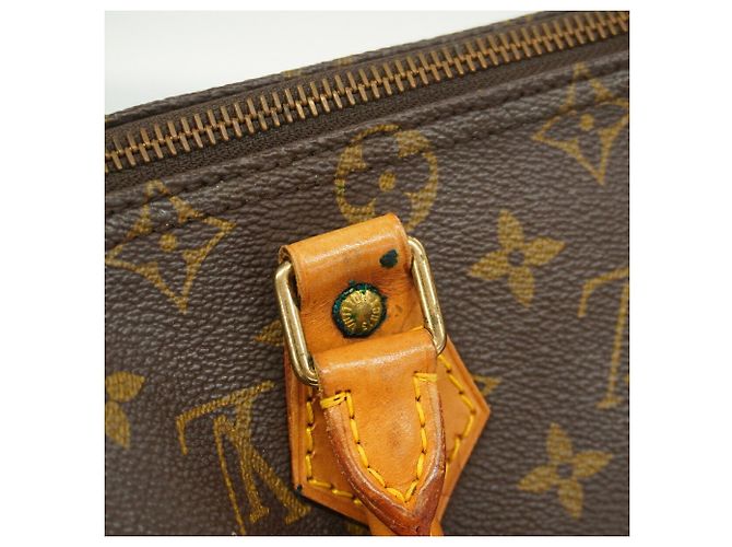 Borsa Louis Vuitton Monogram Speedy 25 Marrone - vista 11