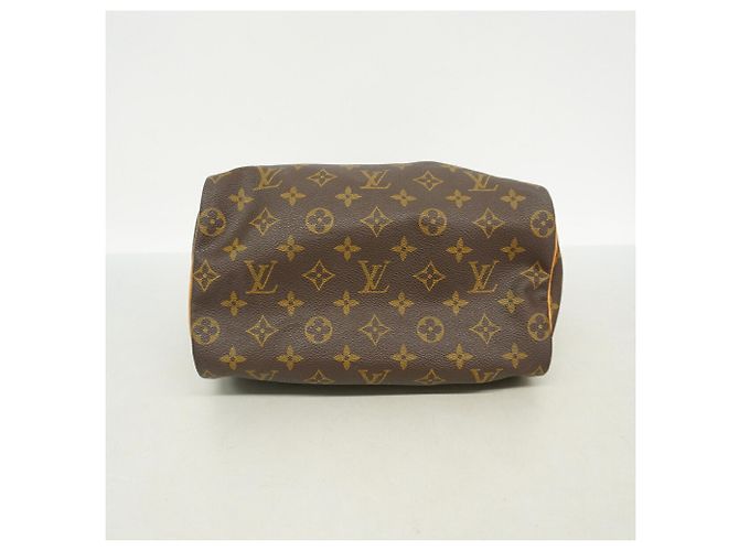 Borsa Louis Vuitton Monogram Speedy 25 Marrone - vista 3