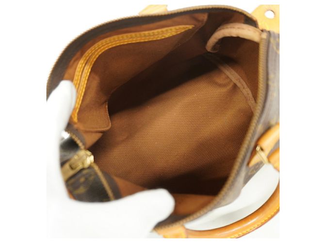 Borsa Louis Vuitton Monogram Speedy 25 Marrone - vista 4