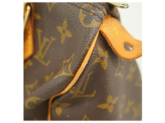 Borsa Louis Vuitton Monogram Speedy 25 Marrone - vista 8
