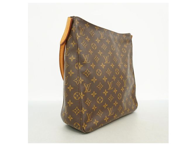 Borsa a tracolla Louis Vuitton Monogram Looping GM Marrone - vista 2
