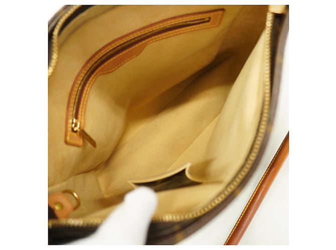 Borsa a tracolla Louis Vuitton Monogram Looping GM Marrone - vista 4