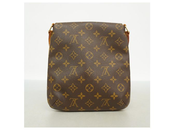 Borsa a tracolla Louis Vuitton Monogram Musette Salsa Marrone - vista 10