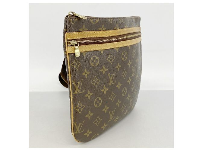 Borsa a tracolla Louis Vuitton Monogram Pochette Bosphore Marrone - vista 2