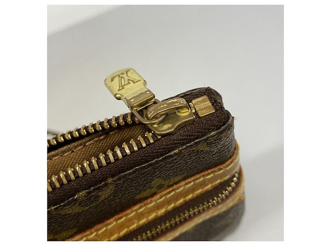 Borsa a tracolla Louis Vuitton Monogram Pochette Bosphore Marrone - vista 7