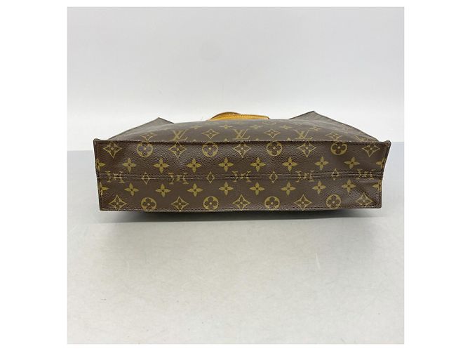 Borsa Tote Louis Vuitton Monogram Sac Plat Marrone - vista 3
