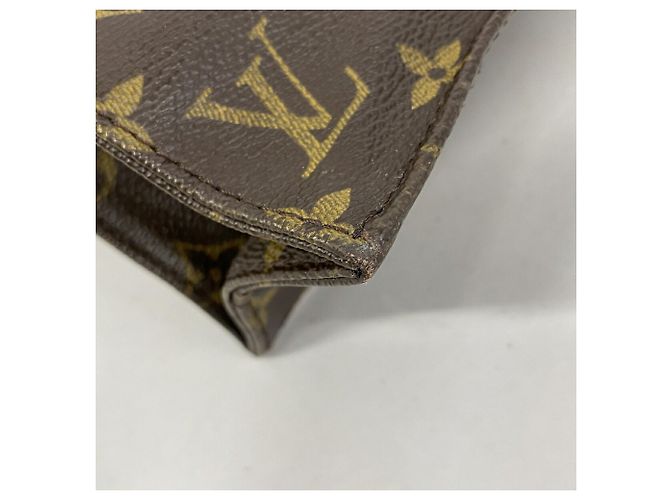 Borsa Tote Louis Vuitton Monogram Sac Plat Marrone - vista 6