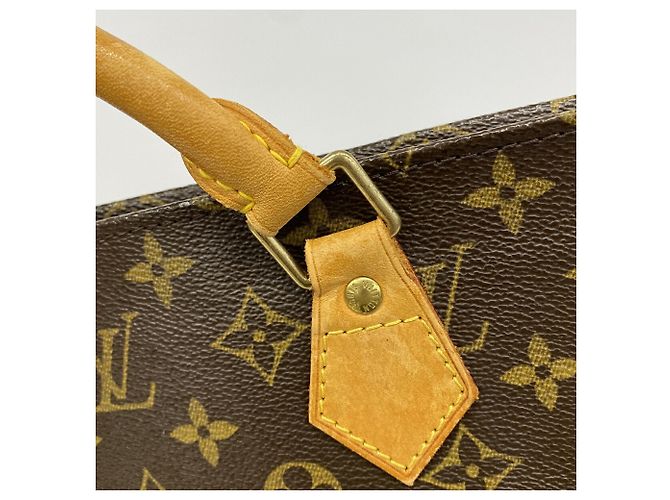 Borsa Tote Louis Vuitton Monogram Sac Plat Marrone - vista 8