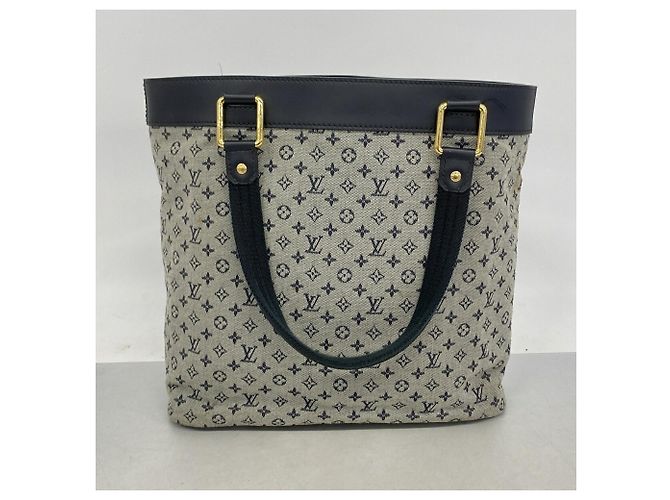 Borsa Tote Louis Vuitton Monogram Mini Lucille GM Blu - vista 11
