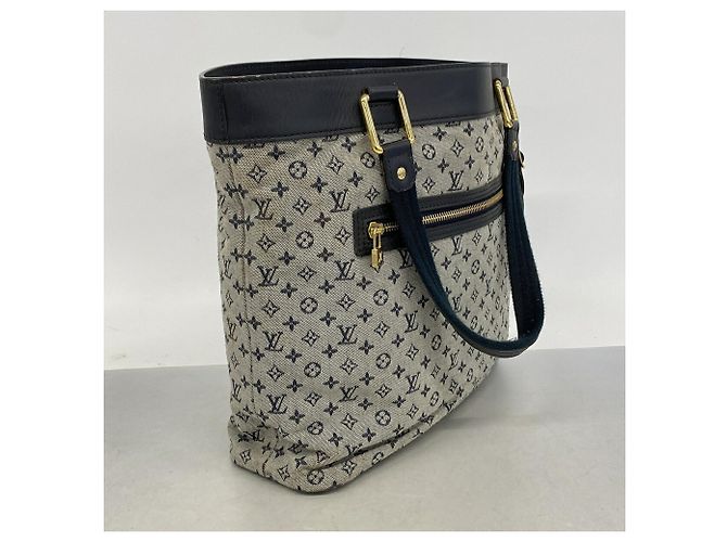 Borsa Tote Louis Vuitton Monogram Mini Lucille GM Blu - vista 2