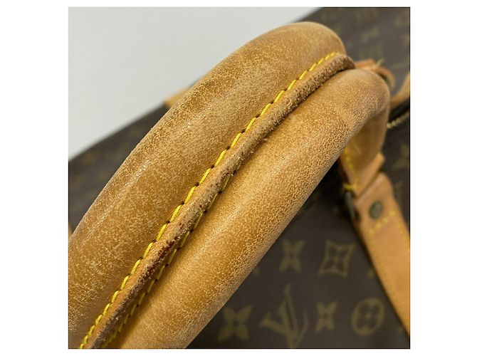 Louis Vuitton Boston Monogram Keepall Bandoulière 55 Marrone - vista 9